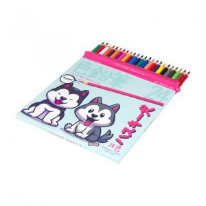 Карандаши 24цв пластик 4,0мм KAWAII ANIMALS 30-0129