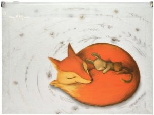 Папка на молнии А4 Волшебные лисы 2 вида 14-037/03