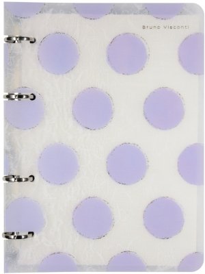 Тетрадь на кольцах 80л А5 ГОРОШЕК пластик 7-80-633/02