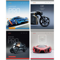 Тетрадь  48л Клетка Supercar глянця ламин N5c48-12889