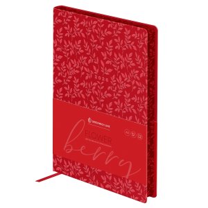 Ежедневник 176л датир А5 2026г Flower Berry мягкий переплет кожзам DdА5_65712