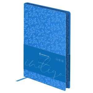 Ежедневник 176л датир А5 2026г Flower Indigo мягкий переплет кожзам DdА5_65710