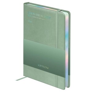 Ежедневник 176л датир А5 2026г Softone Mint твердый переплет кожзам DdА5_65715