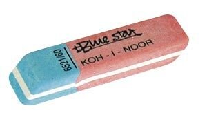 Ластик Blue Star 60 скошенный комбинир натуральный каучук 57*14*8мм 6521060010KDRU