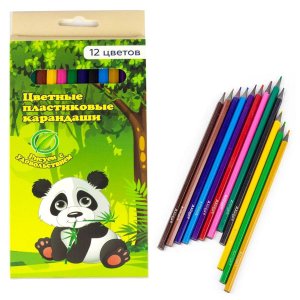 Карандаши 12цв Сказочный Мир грифель 3,0мм пластик AL6422