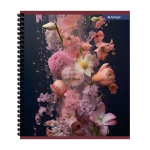 Тетрадь  48л Клетка мелован Blossom Спираль AL12061
