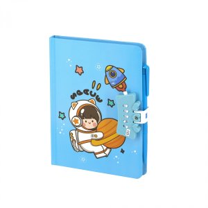 Подарочный блокнот 80л 13,5 см * 19,5 см мат код замочек ручка AL11856