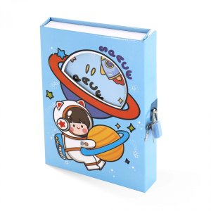 Блокнот подарочный  45л Линия 14,5см*20,5см  замочек вн блок с дизайнью AL11922