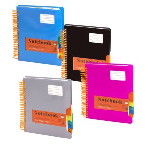 Тетрадь 200л А5 Клетка пластик обл с информ окном цв Спираль AL12021