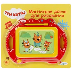 Доска для рисования ТРИ КОТА магнитная 20*15см