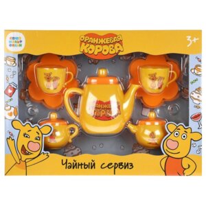 Набор посуды Оранжевая корова пласт 