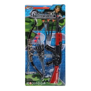 Набор оружия ВОЕННЫЙ автомат с присосками B2331432-R