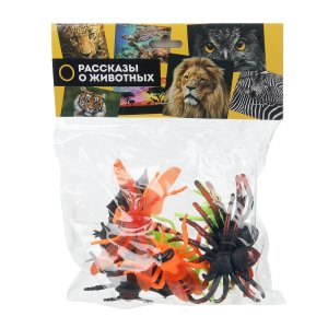 Игрушки набор пластизоль 8 насекомых Рассказы о животных ZY1441387-R