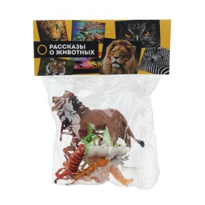 Игрушки набор пластизоль 10 диких животных Рассказы о животных ZY1452406-R