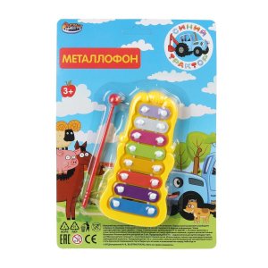Металлофон СИНИЙ ТРАКТОР 1605M054-R (288)