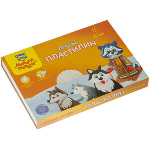 Пластилин  8цв Енот на Аляске ДП_10233