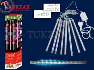 Светодиодная гирлянда Падающий снег 20см белый