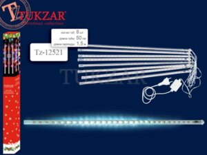 Светодиодная гирлянда Падающий снег 50см белый 12521
