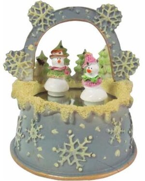 Музыкальный сувенир Танцующие снеговики 7841