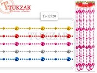 Бусы декоративные, 2,7 м, d=14 мм, 6 цв ассорти  TZ 12720