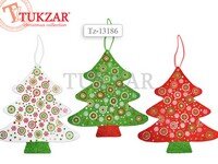 Подвесное украшение Елка металл 23 см TZ 13186