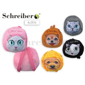 Рюкзак плюшевый Кошки/собаки S-2531