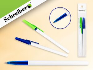 Набор масляных ручек 2 шт  цв чернил-СИНИЙ S 0064-2