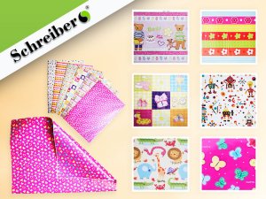 Упаковочная бумага 70 х 100см детская S 8452