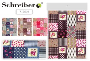 Ткань самоклеящаяся А4 21х30см Пэчворк S 2502