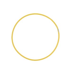 Обруч d 70см облегченный желтый