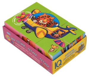 Умные кубики в поддончике 6 шт Мы летим летим летим