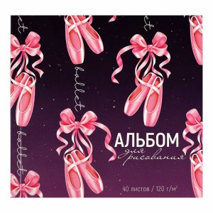 Скетчбук 40л Пуанты 66649