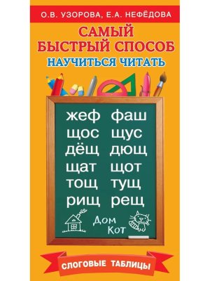 *Самый быстрый способ научиться читать Слоговые табл