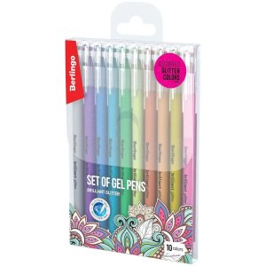 Набор гелевых ручек 10цв 1мм Brilliant Glitter корп асс CNg_50510