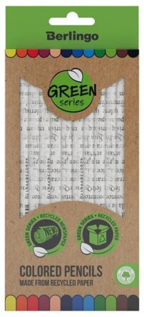 Карандаши 12цв SuperSoft Green Series заточен SSG0712