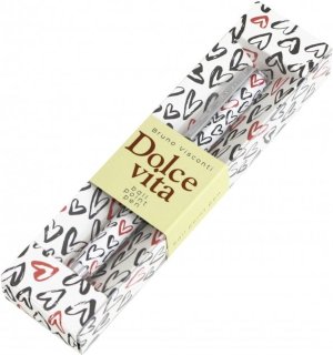 Ручка шар 0,7мм Синяя DOLCE VITA Сердечки Красные и Черные металл корп 20-0252/05