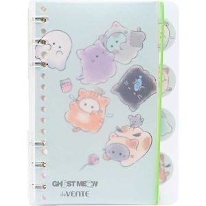 Блокнот 80стр B6 Линия Ghost Meow 4 картон разделит пластик обл 2350508