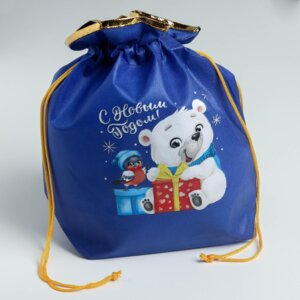 Мешок подарочный Новогодний подарок 28 х28см 5044022