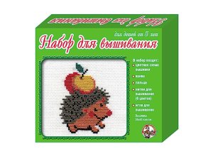 Набор Вышивка Ежик с пяльцами 00303