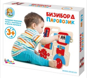 Бизиборд Паровозик 02101