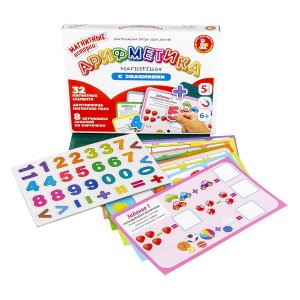 Игра магнитная Арифметика магнитная с заданиями 
