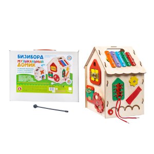 Бизиборд Музыкальный домик 02470
