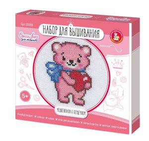 Набор Вышивка Медвежонок с сердечком 05619