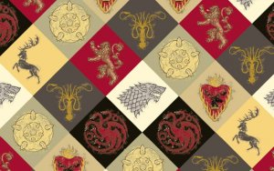 Кардхолдер Игра Престолов Гербы домов в форме книжки 215х65 мм