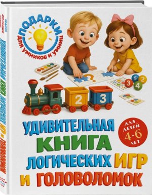 Удивительная книга логических игр и головоломок для детей 4-6 лет