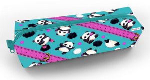 Пенал 210х50х60мм на молнии мягкий Плюшевые панды NPk_61169