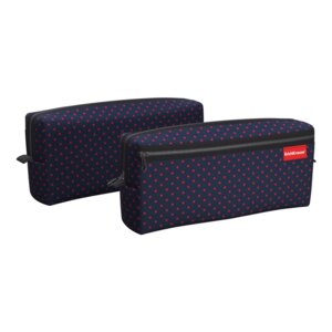 Пенал квадро 2 отд 210x100x50мм Dots in Blue 52289