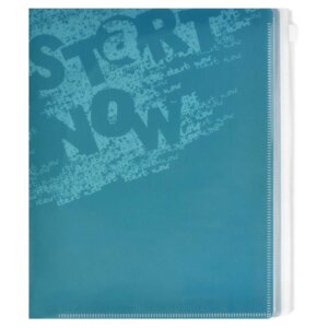 Папка для документов А5 Слова гибкая молния пласт 53187