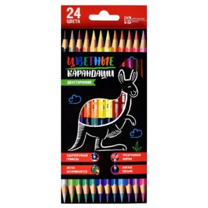Карандаши 24цв Кенгуру деревян 58581
