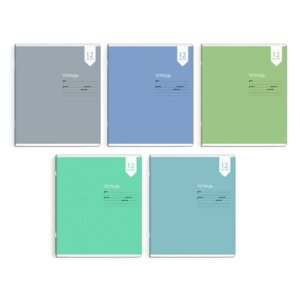 Тетрадь  12л Частая косая линия Монохром 56893